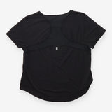 Black Short-Sleeve Performance Workout T-Shirt