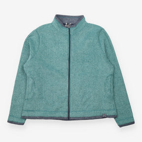 Ariana Full Zip Grid Fleece Leaf Green