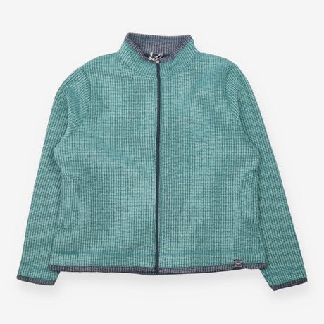 Ariana Full Zip Grid Fleece Leaf Green