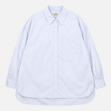 Poplin Shirt Pale Blue Cotton Relaxed Fit