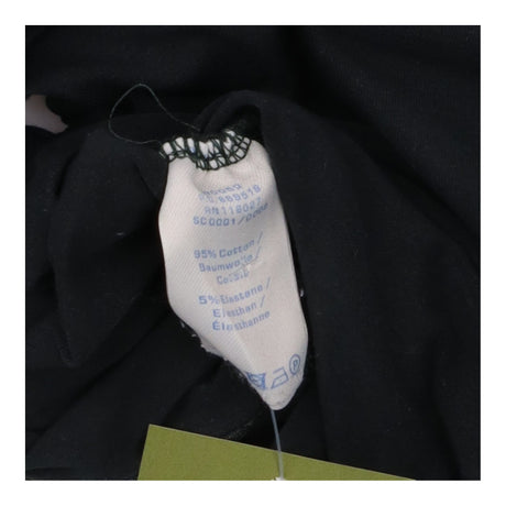 Black Ruched-Side Cotton Jersey Top