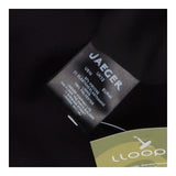 Jaeger Black A‑Line Dress with Yellow Back Zip