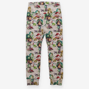 Grey Whimsical Woods Leggings - Whales & Whiskers