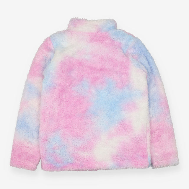 Fleece jacket pink and blue
