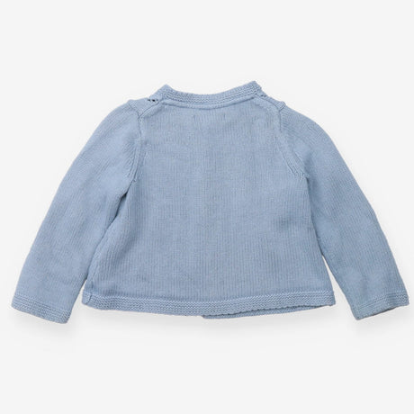 Cardigan Blue Knit Three Buttons
