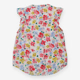 Anastasia Floral Frill Sleeve Button Top