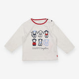 White long sleeve t-shirt happy friends