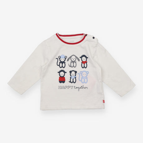 White long sleeve t-shirt happy friends