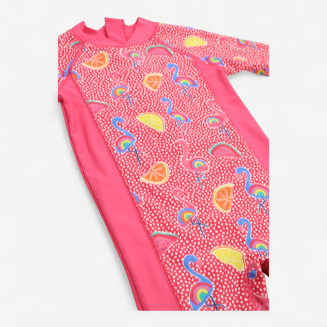 Sunsuit Pink flamingo fruit 