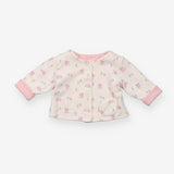 Cardigan jersey pink rabbits reversible