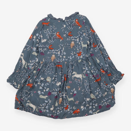 Dress grey LS collar fox horse fairy
