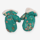 Mittens Sherpa Lined Green Bunny