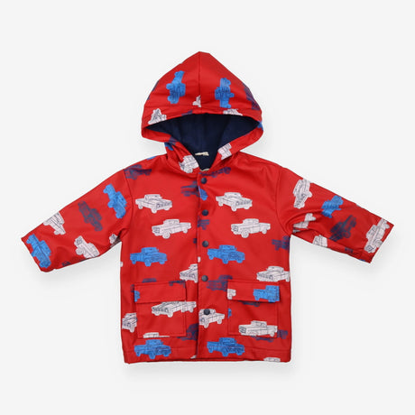 Rain Coat Red Car Print
