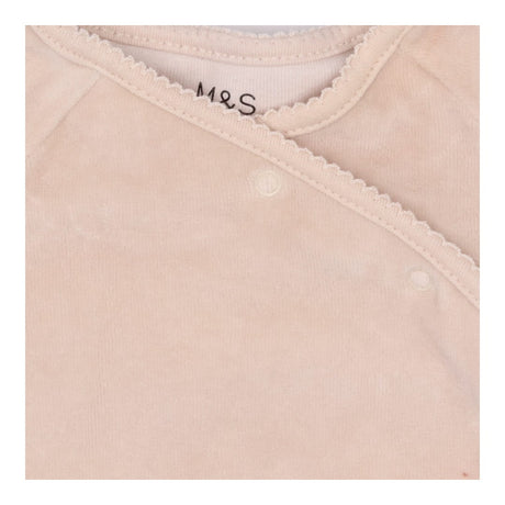 Outfit Velour Brown Top, Trouser, Hat and Bib
