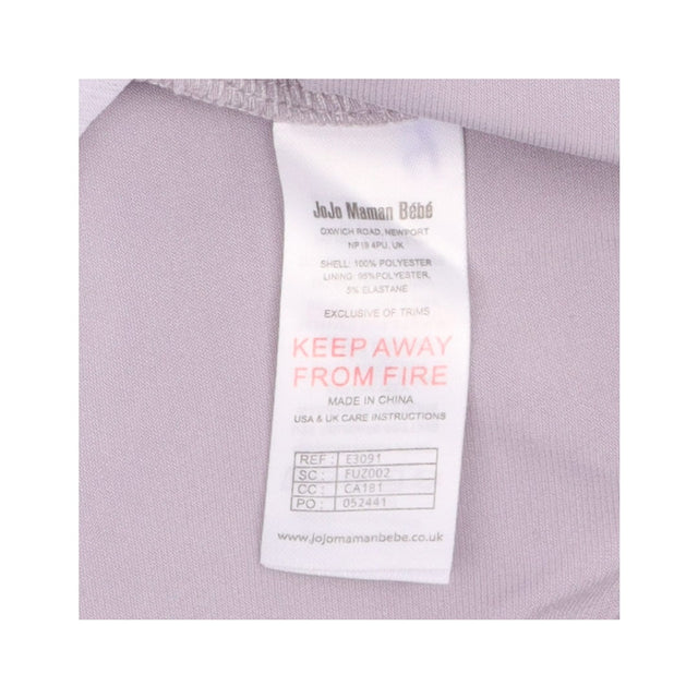 Maternity Dress Pale Grey Draped Side Tie Flutter 