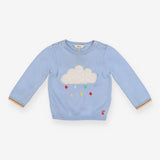 Blue Cloud Knit Sweater