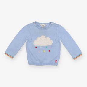 Blue Cloud Knit Sweater