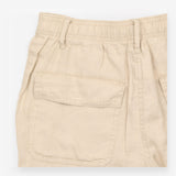 Linen Trousers Neutral Tapered Utility Style