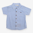 Shirt Short Sleeve Blue Check