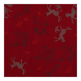 Red horses cross stitch dress