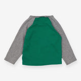 T-Shirt Long Sleeve Green and Grey