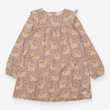Dress Long Sleeve Pink Floral Fawn