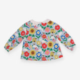 T-Shirt Long Sleeve Collared Flowers and Bees