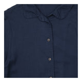 Dress Shirt Long Sleeve Button Down Navy