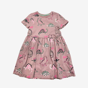 Dusty Pink Dinosaur Dress