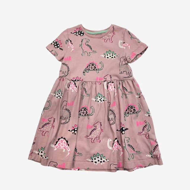 Dusty Pink Dinosaur Dress