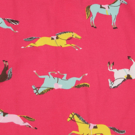Pink polo dress with horses