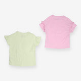 T-Shirts Pink Hearts and Green Poodle 2-Pack