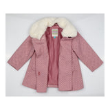 Pink Coat with Fleece Collar