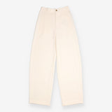 Uniqlo U Off White Cream Wide Leg Jersey Drawstrin