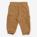 Jogger Light Brown with pockets and White Strings