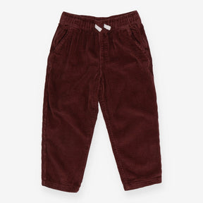Trousers brown jumbo cord white drawstring