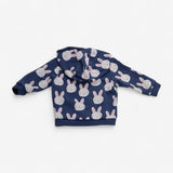 Blue Bunny Zip Up Hoodie