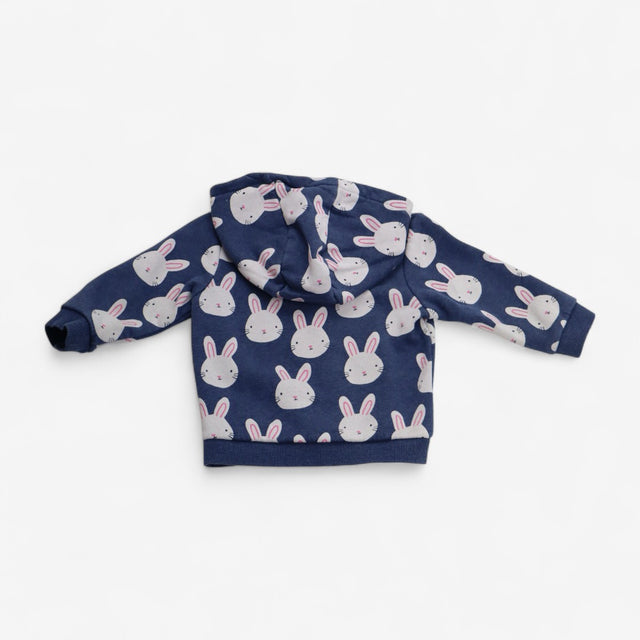 Blue Bunny Zip Up Hoodie