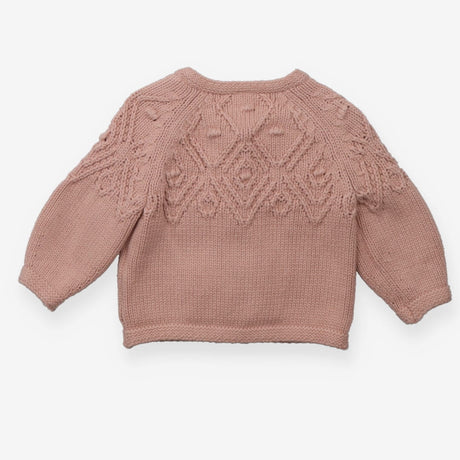 Cardigan Pink Cable Knit
