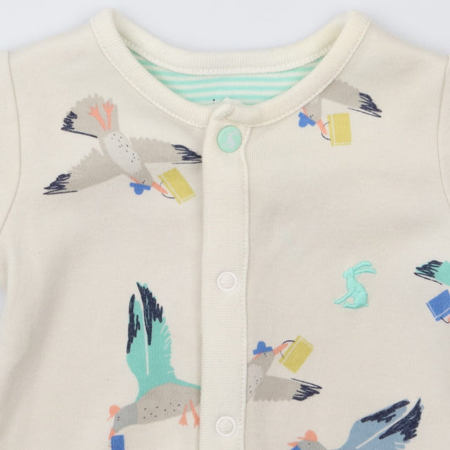 Sleepsuit white birds