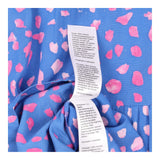 Maxi Dress Teal Pink Abstract Print Tiered Short S