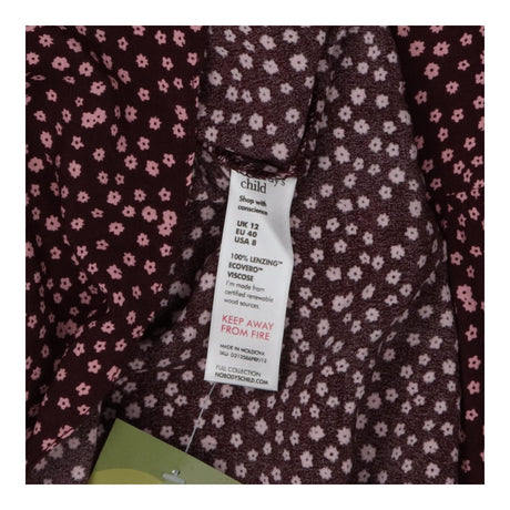 Midi Dress Florence Pink and Purple Ditsy Print