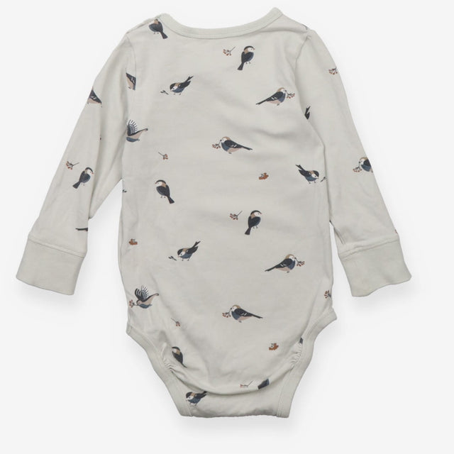 Bodysuit and Leggings Outfit - Bird Print