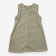 Green cord pinafore dress