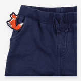 Navy Joggers Fox Appliques 