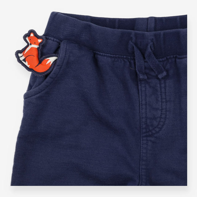 Navy Joggers Fox Appliques 