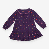 Purple Dress Fruits and Dogs