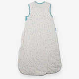 Sleeping bag blue green grey coloured spots 2.5 to