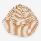 Sunhat Caramel Striped with Ears