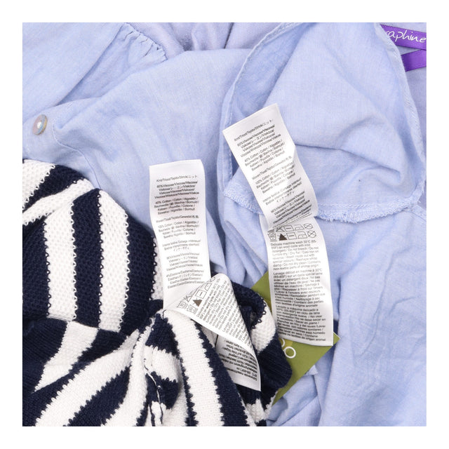 Top Navy White Stripe Layered Maternity Jumper